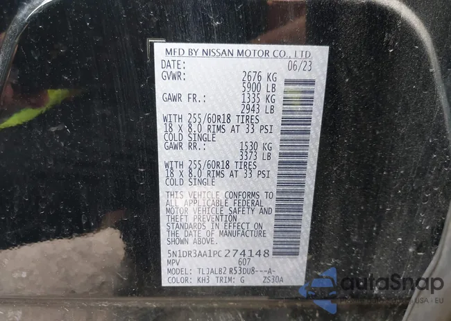 5N1DR3AA1PC274148: 42120218