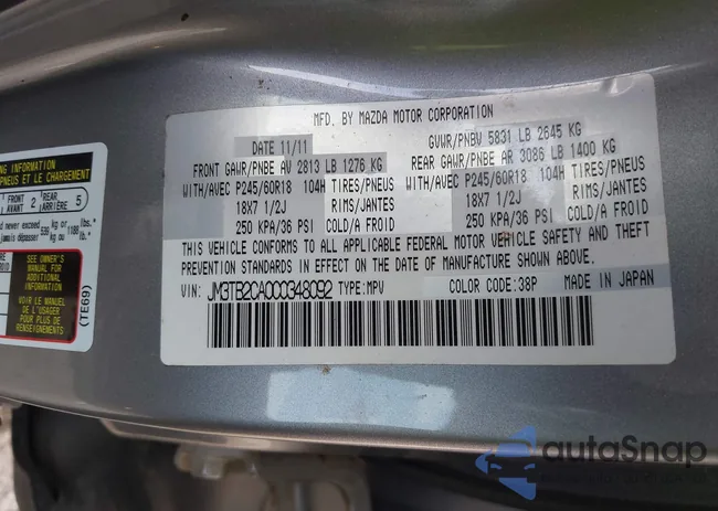 JM3TB2CA0C0348092: 42120326