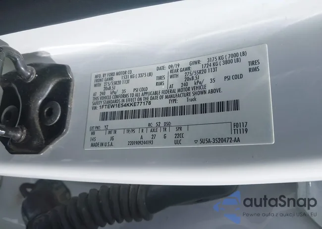 1FTEW1E54KKE77178: 42120545