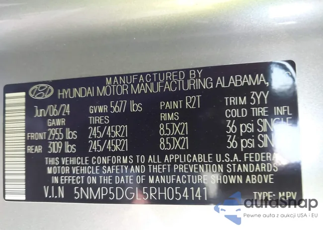 5NMP5DGL5RH054141: 42121187