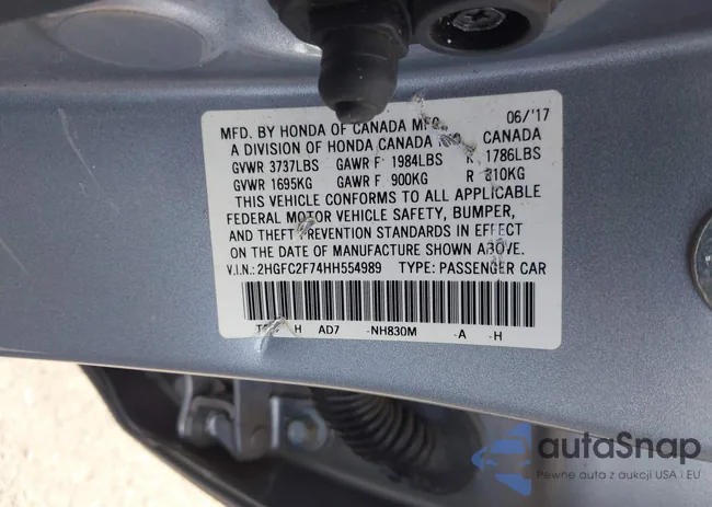 2HGFC2F74HH554989: 42121367