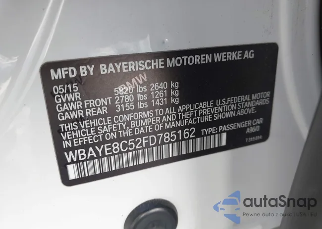 WBAYE8C52FD785162: 42121389