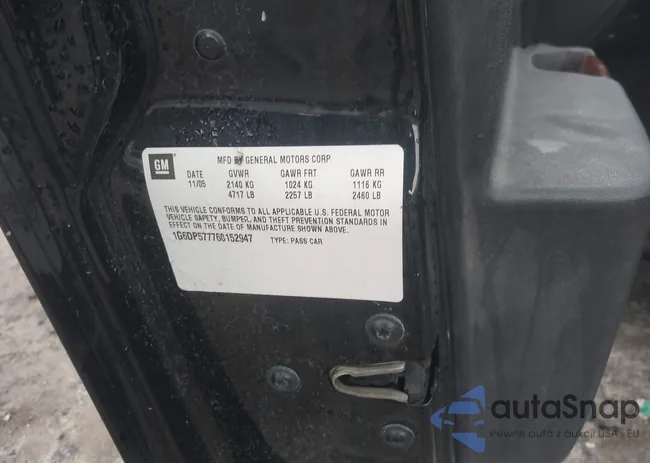 1G6DP577760152947: 42121484