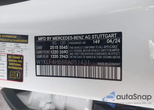 W1KLF4HB8RA051431: 42121553