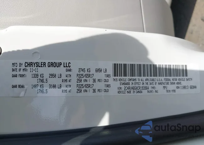 2C4RVABG0CR193964: 42122834