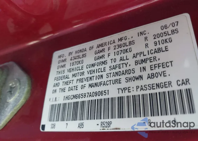 1HGCM66597A090651: 42123714