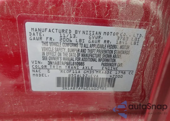 3N1AB7AP6EL610985: 42123741