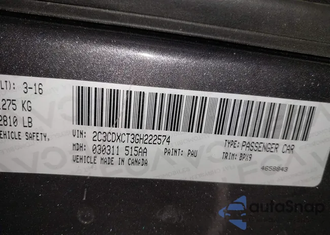 2C3CDXCT3GH222574: 42123825