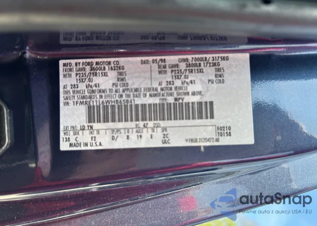 1FMRE11L6WHB65841: 42123953