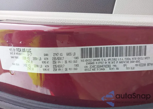 2C4RC1BG0HR702383: 42124646