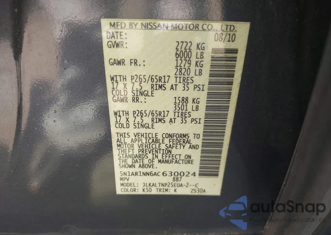 5N1AR1NN6AC630024: 42124738