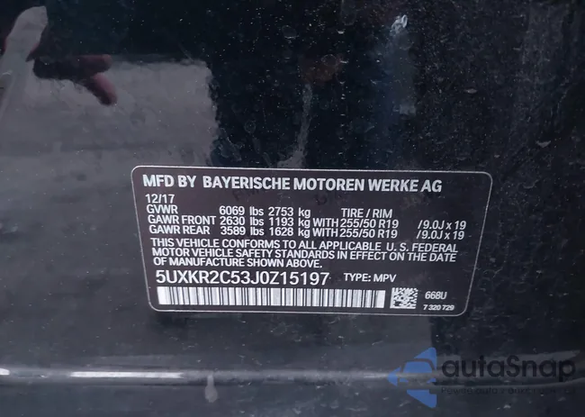 5UXKR2C53J0Z15197: 42124748