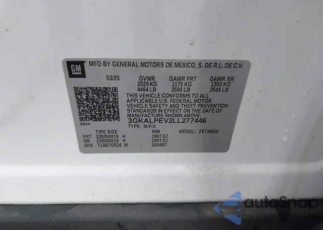 3GKALPEV2LL277446: 42124814