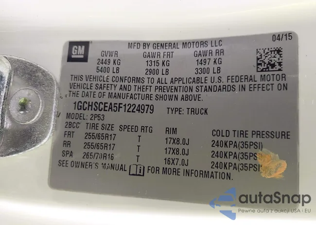 1GCHSCEA5F1224979: 42124884