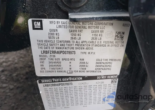 LRBFZRR46PD078973: 42124894