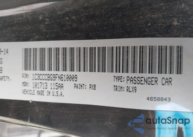 1C3CCCBG9FN610009: 42125092