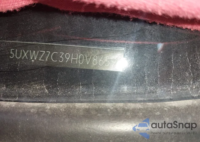 5UXWZ7C39H0V86593: 42124186