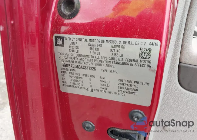 3GNBABDB3AS617326: 42124522