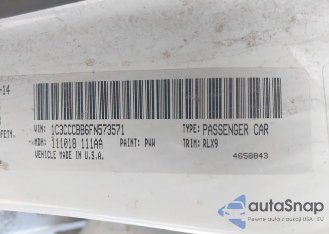 1C3CCCBB6FN573571: 42125624