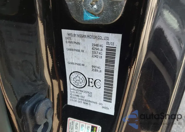 1N4AL2EP8BC157621: 42125837