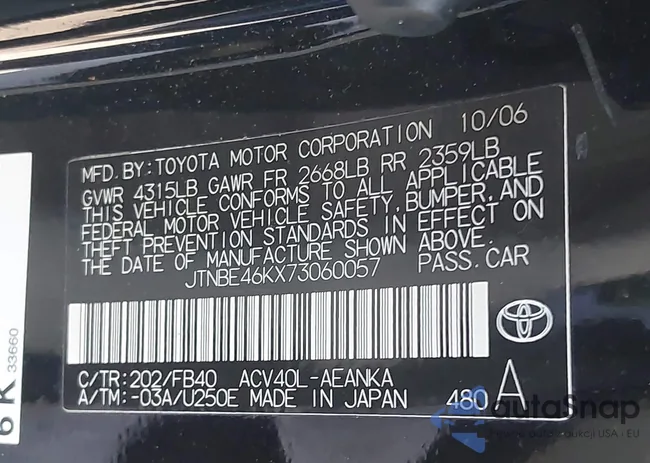 JTNBE46KX73060057: 42126100