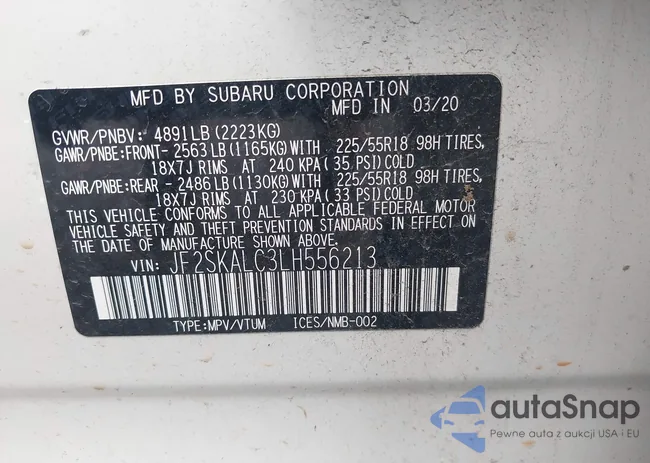 JF2SKALC3LH556213: 42126771