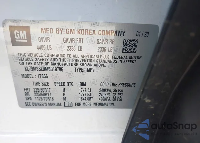 KL79MSSL9MB019796: 42126992