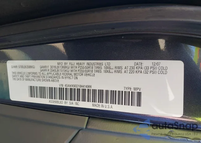 4S4WX90D184414966: 42127129