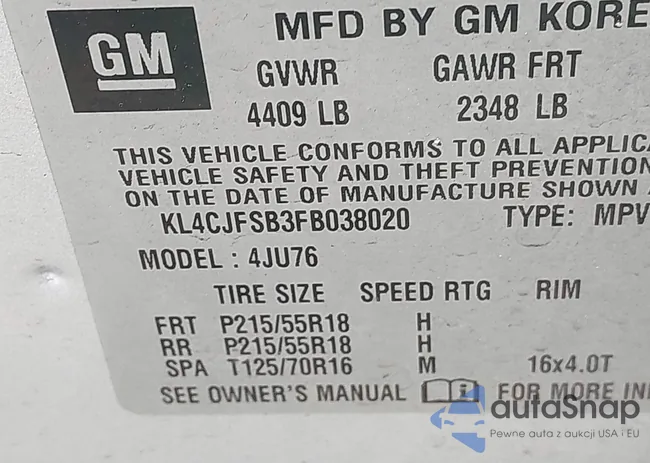 KL4CJFSB3FB038020: 42126251