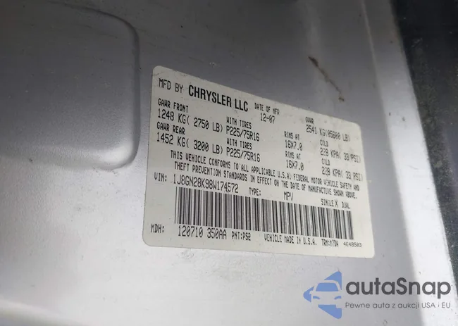 1J8GN28K98W174572: 42126341