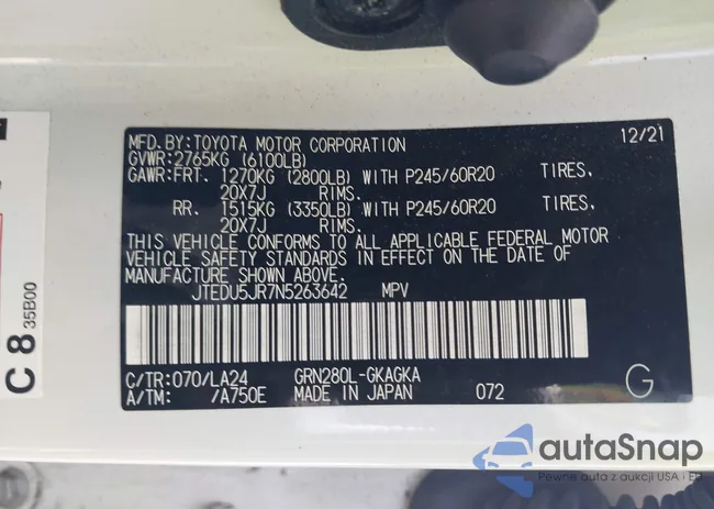 JTEDU5JR7N5263642: 42127750