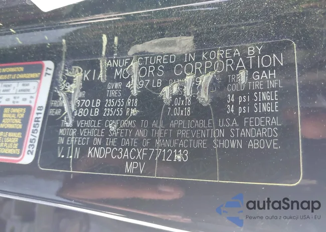 KNDPC3ACXF7712113: 42127859