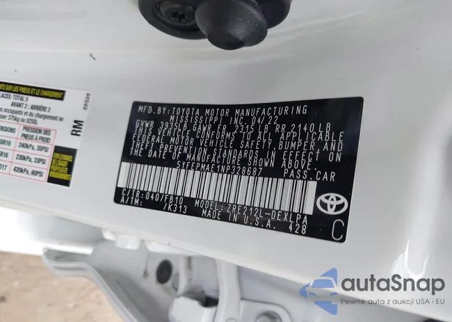 5YFEPMAE1NP328687: 42128111