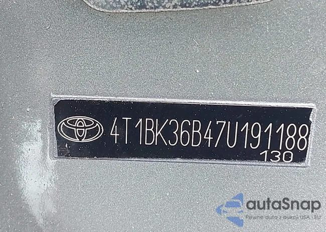 4T1BK36B47U191188: 42127335