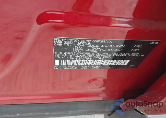 JTMWFREV5HJ110789: 42127339