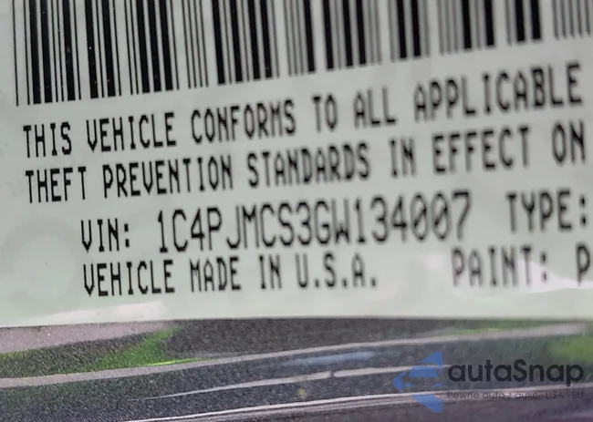 1C4PJMCS3GW134007: 42128888