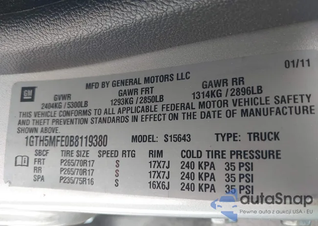 1GTH5MFE0B8119380: 42129127