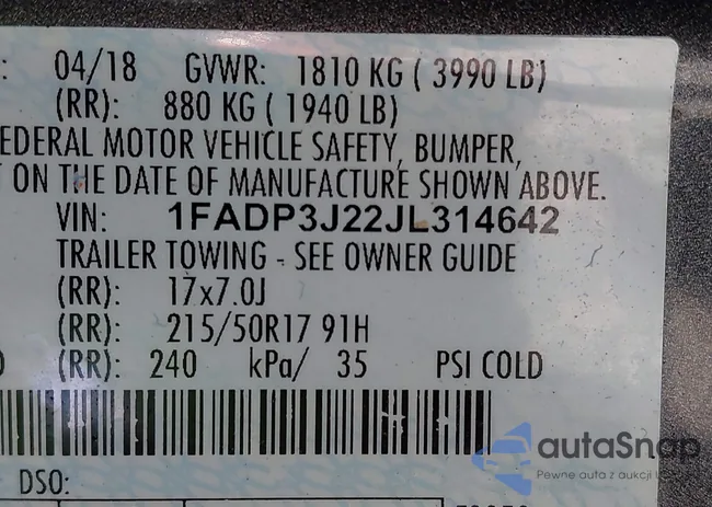 1FADP3J22JL314642: 42128194