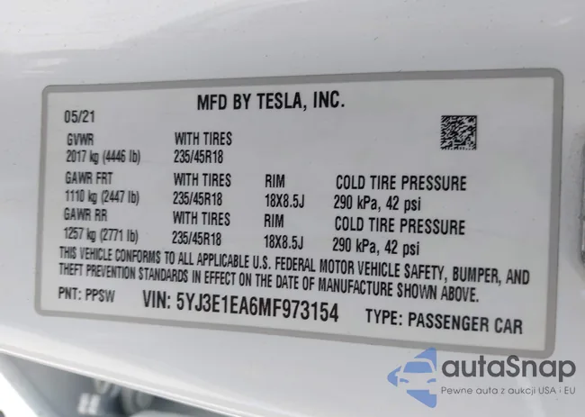 5YJ3E1EA6MF973154: 42128228