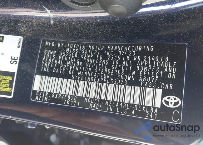 5YFB4MDEXPP063973: 42128278