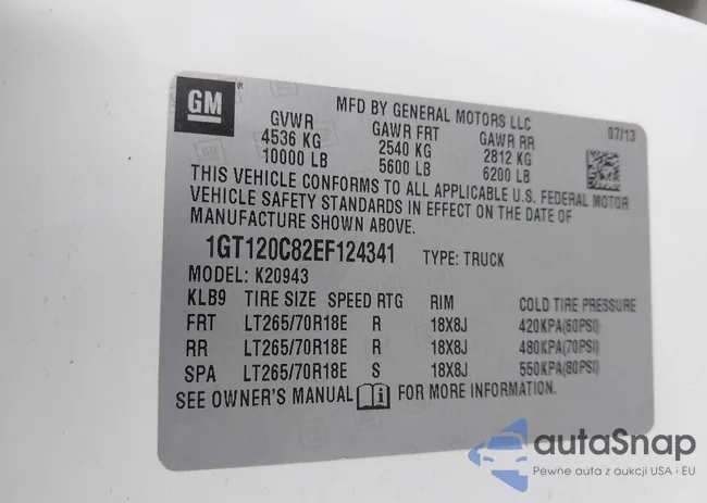 1GT120C82EF124341: 42128424