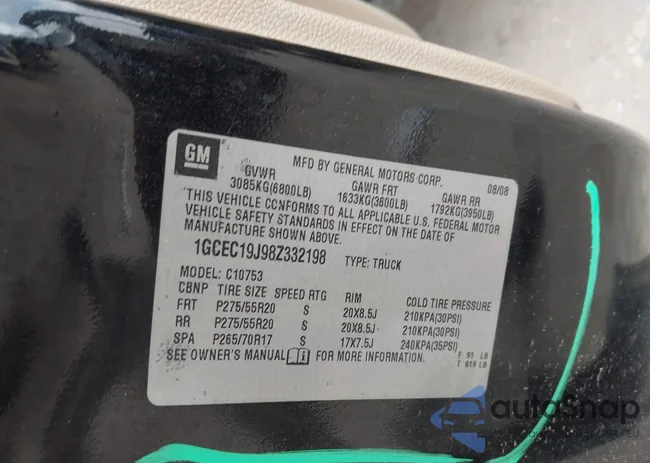 1GCEC19J98Z332198: 42128448