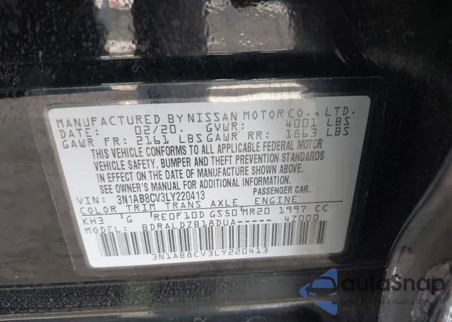 3N1AB8CV3LY220413: 42128525