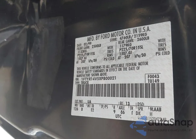 1FTYR14V5XPB00021: 42129559