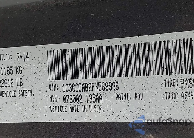 1C3CCCAB2FN569986: 42129729