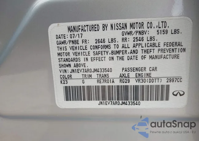 JN1EV7AR0JM433540: 42129284