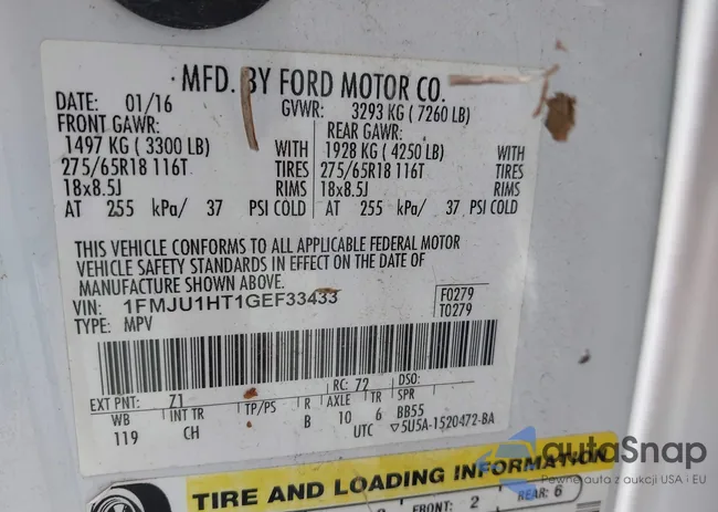 1FMJU1HT1GEF33433: 42129348