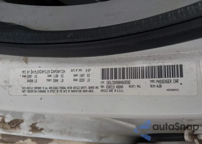 1B3LC56R88N603592: 42130573