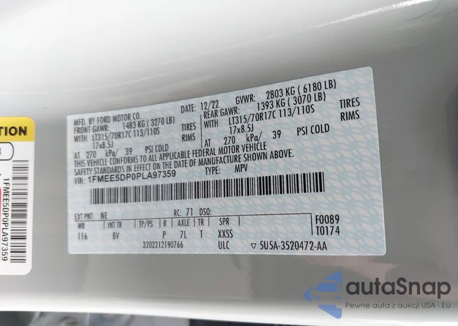 1FMEE5DP0PLA97359: 42130581