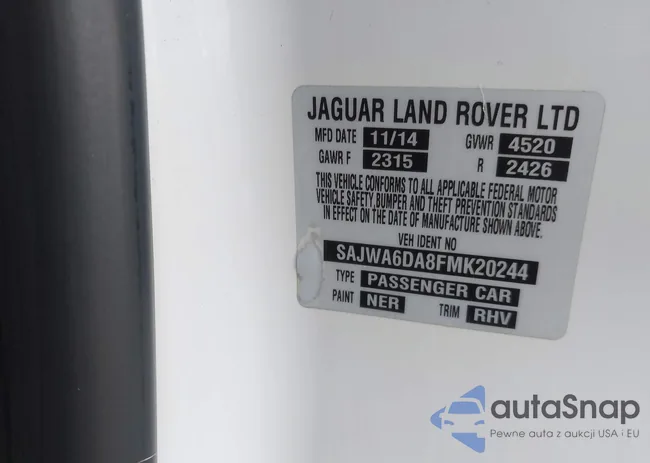 SAJWA6DA8FMK20244: 42130845